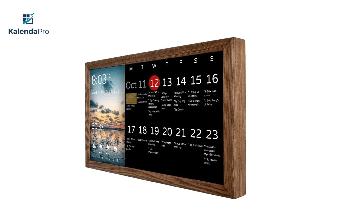 KalendaPro smart wall calendar display